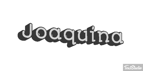 Joaquina Efecto de texto