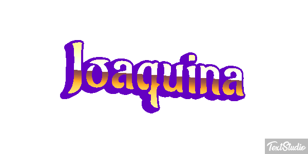 Joaquina Efecto de texto