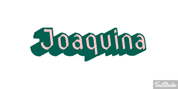Joaquina Efecto de texto
