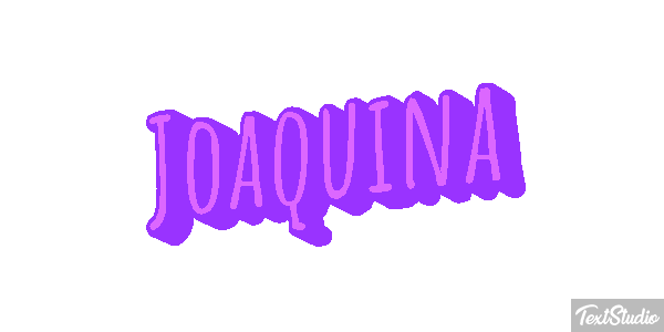 Joaquina Efecto de texto