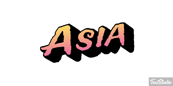 Asia Text effect