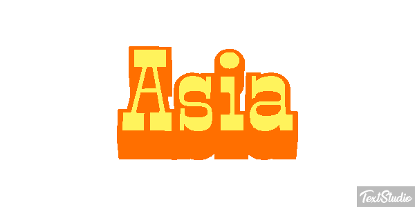 Asia Text effect