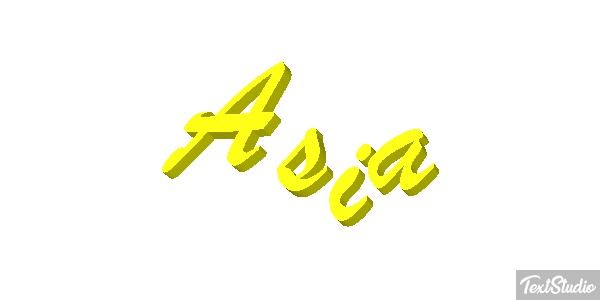 Asia Text effect