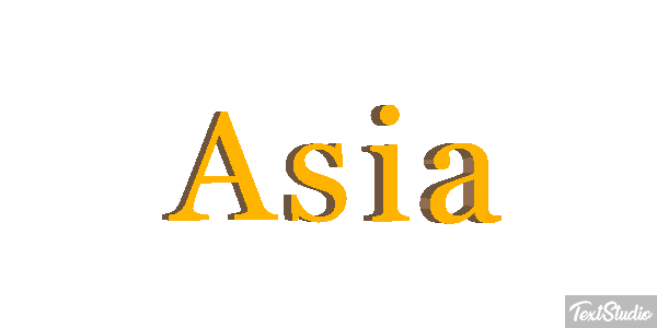 Asia Text effect
