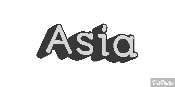 Asia Text effect