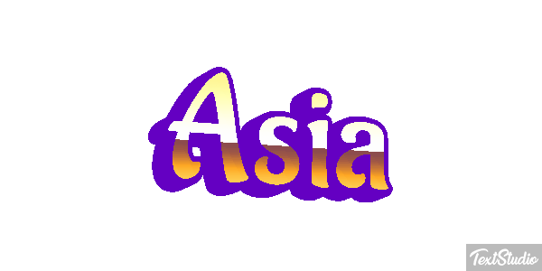 Asia Text effect