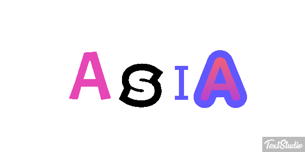 Asia Text effect