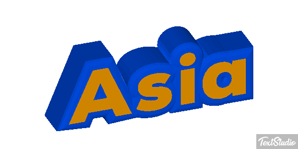 Asia Text effect