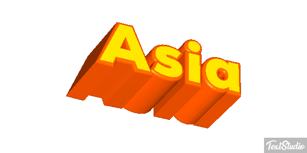 Asia Text effect