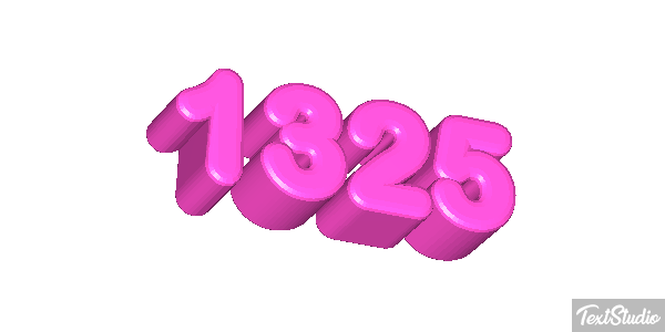 1325 Text effect