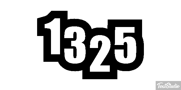 1325 Text effect