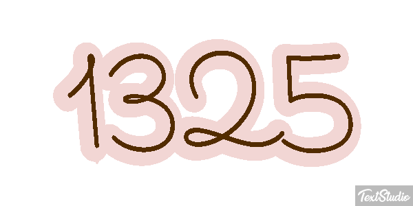 1325 Text effect