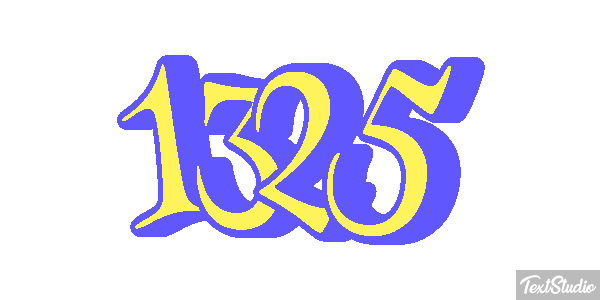 1325 Text effect