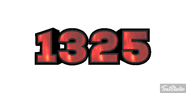 1325 Text effect