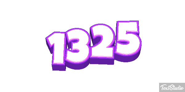 1325 Text effect