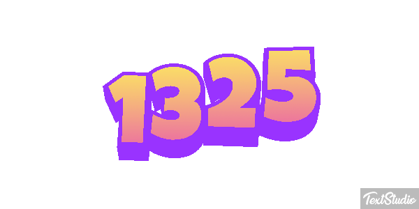 1325 Text effect