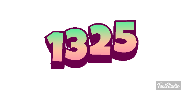 1325 Text effect