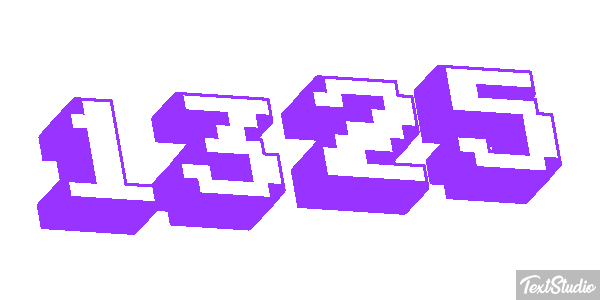 1325 Text effect