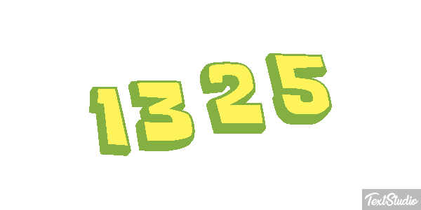 1325 Text effect