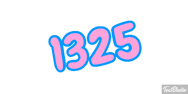 1325 Text effect