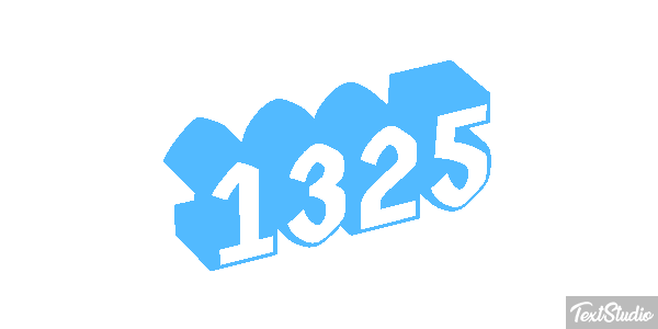 1325 Text effect
