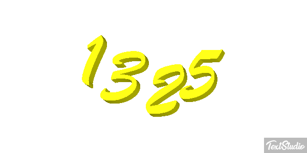 1325 Text effect