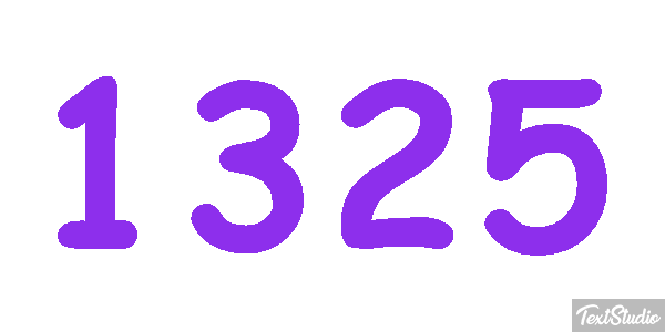 1325 Text effect