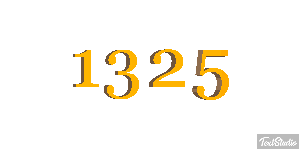 1325 Text effect