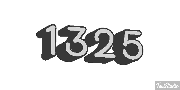 1325 Text effect