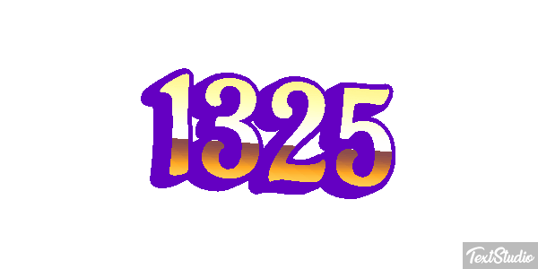 1325 Text effect