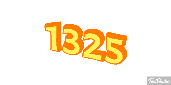 1325 Text effect
