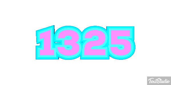 1325 Text effect