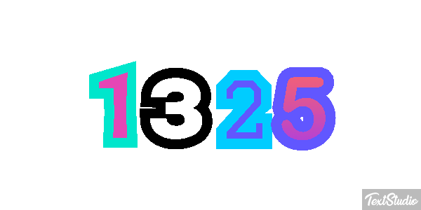 1325 Text effect