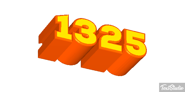 1325 Text effect