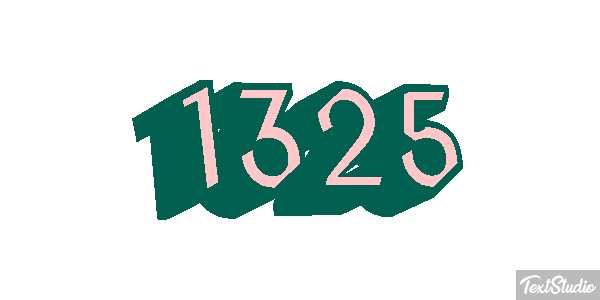 1325 Text effect
