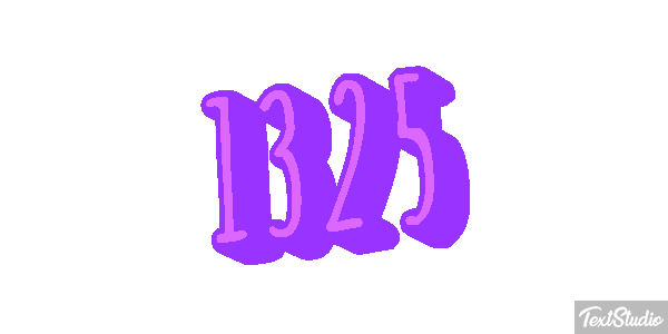 1325 Text effect