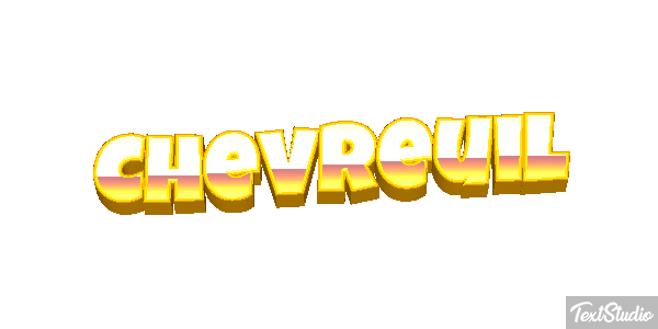 Chevreuil Efecto de texto