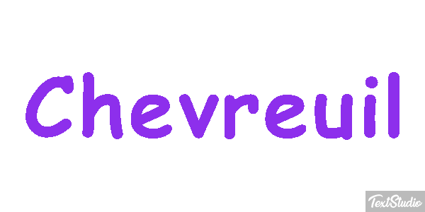 Chevreuil Efecto de texto