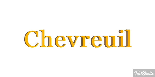 Chevreuil Efecto de texto