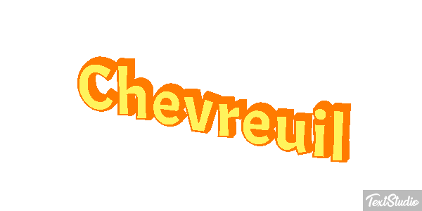 Chevreuil Efecto de texto