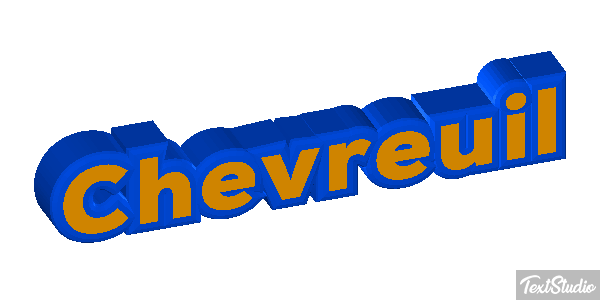 Chevreuil Efecto de texto