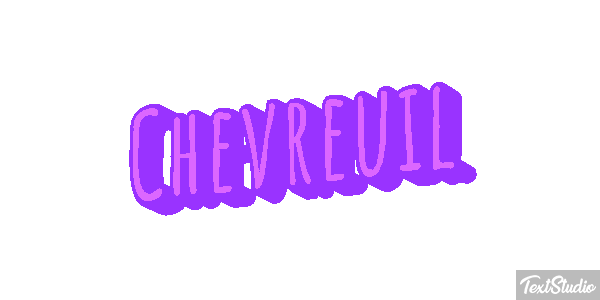 Chevreuil Efecto de texto