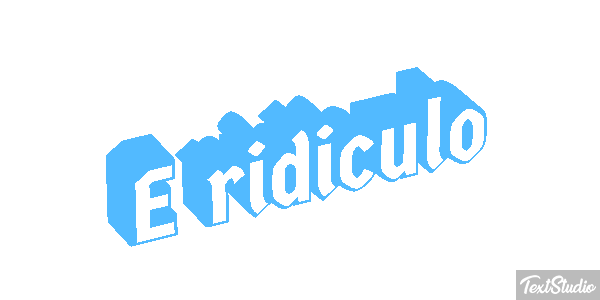 É Ridículo Text effect