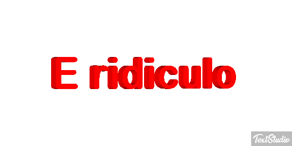 É Ridículo Text effect