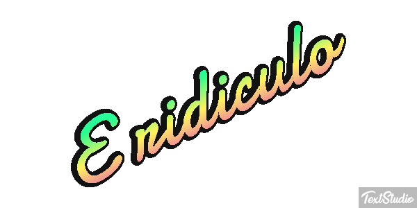 É Ridículo Text effect