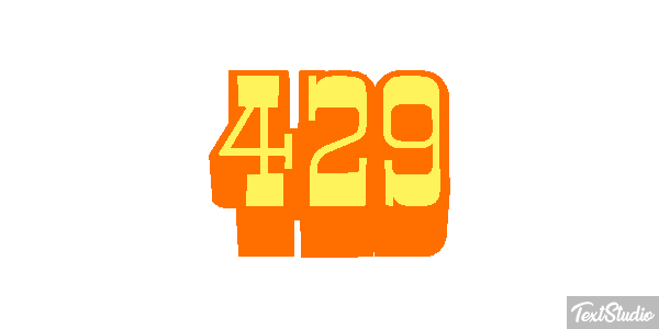 429 Текстовый эффект