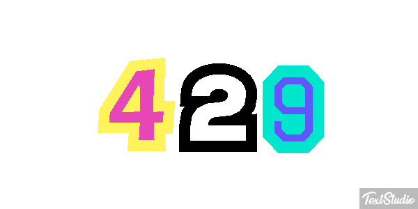429 Текстовый эффект