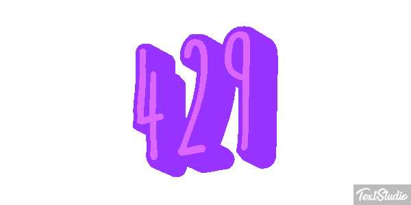 429 Текстовый эффект