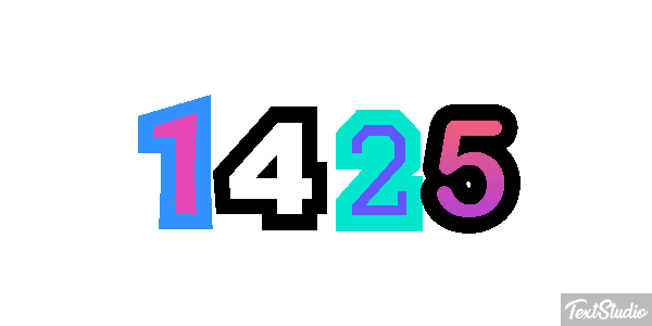 1425 Текстовый эффект