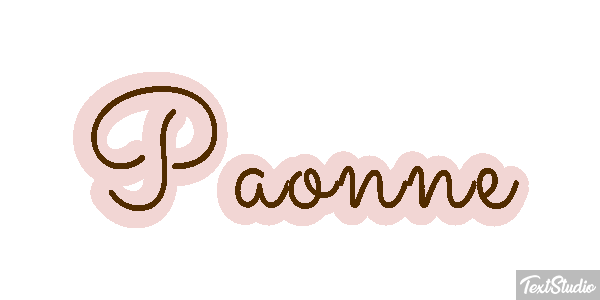 Paonne Efeito do texto